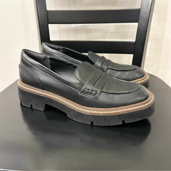Nordstrom Black Leather Loafers - Picture 1 of 6